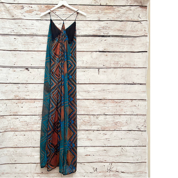 RVCA Tribal Print Maxi Dress Sz M - Picture 10 of 10